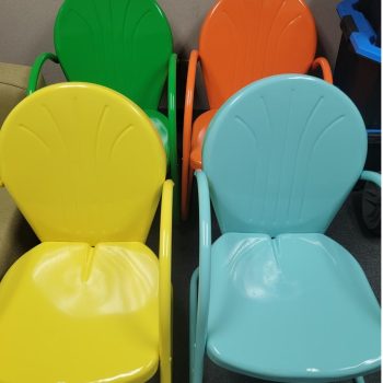 Patio chairs multi color